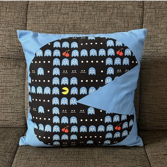 Society6 Pac-Man Ghost Plush Pillow Pacman Room Decor 14” - Picture 1 of 5